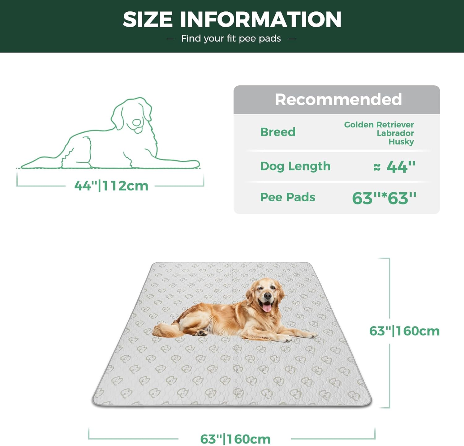 FXW Washable Pee Pads for Dogs, Puppy Pads with Super Absorbent, Specifically Designed for FXW Rollick/Homeplus 24inch 8 Panels Dog Playpen, 63" Square, Khaki, 1 Pack - Pet Explorer