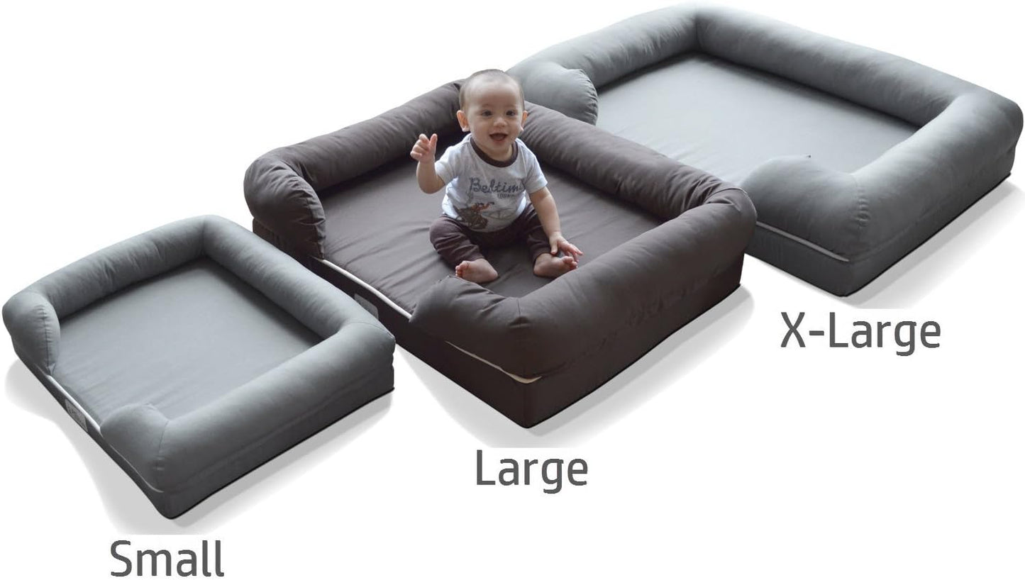PetFusion Ultimate Dog Bed, Orthopedic Memory Foam, Multiple Sizes and Colors, Medium Firmness Pillow, Waterproof Liner, YKK Zippers, Breathable 35% Cotton Cover - Pet Explorer