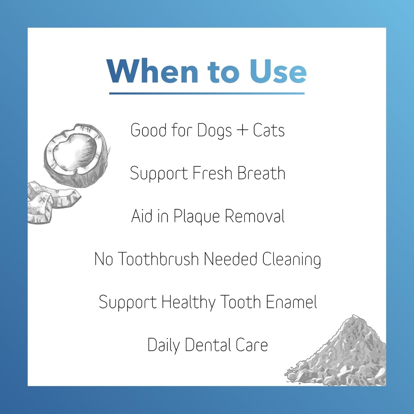 InClover Dog and Cat Dental Powder for Teeth Cleaning and Enamel and Gum Health, Natural Pet Supplement, Breath Freshener - Naturally Flush Away Tartar, No Brushing Necessary - Pet Explorer