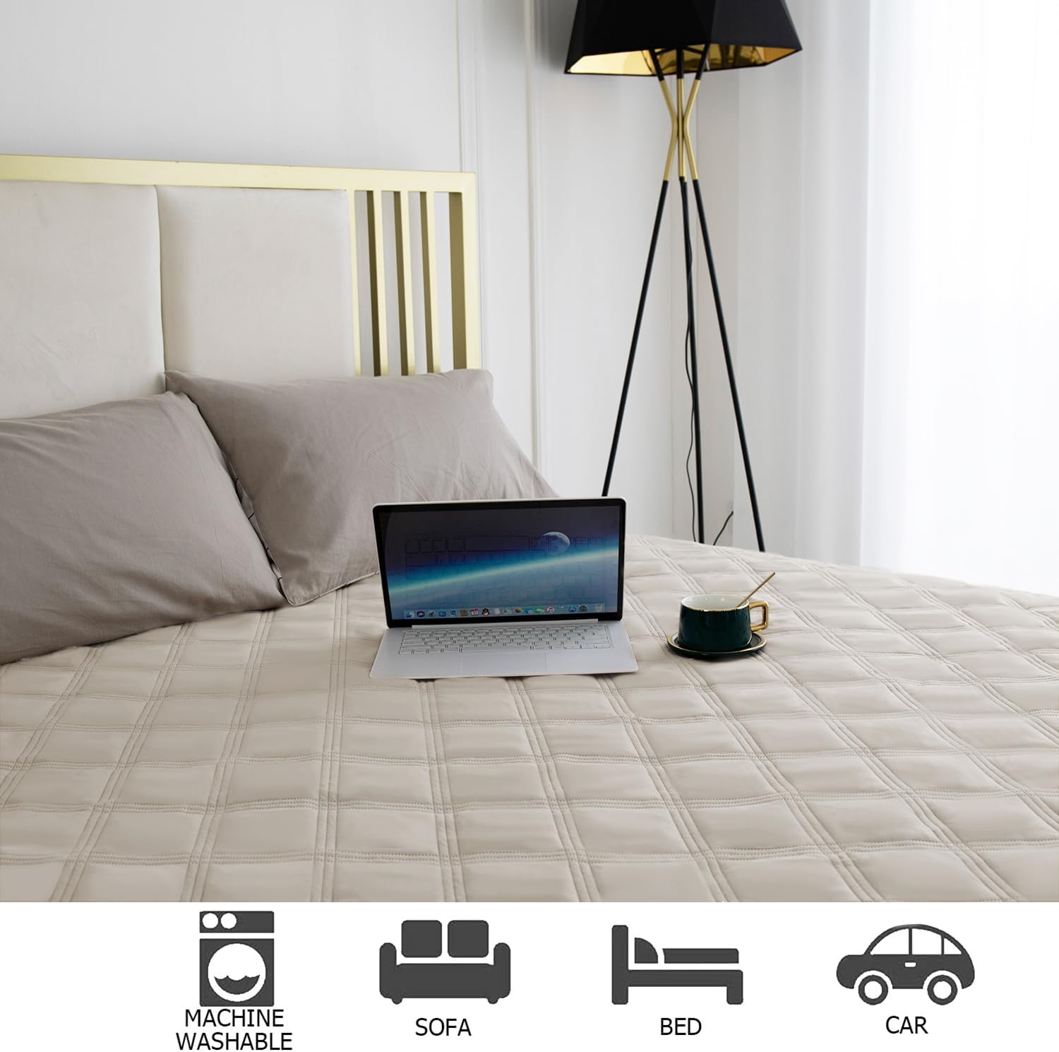 Ameritex Waterproof Dog Bed Cover Pet Blanket with Anti-Slip Back for Furniture Bed Couch Sofa - Pet Explorer