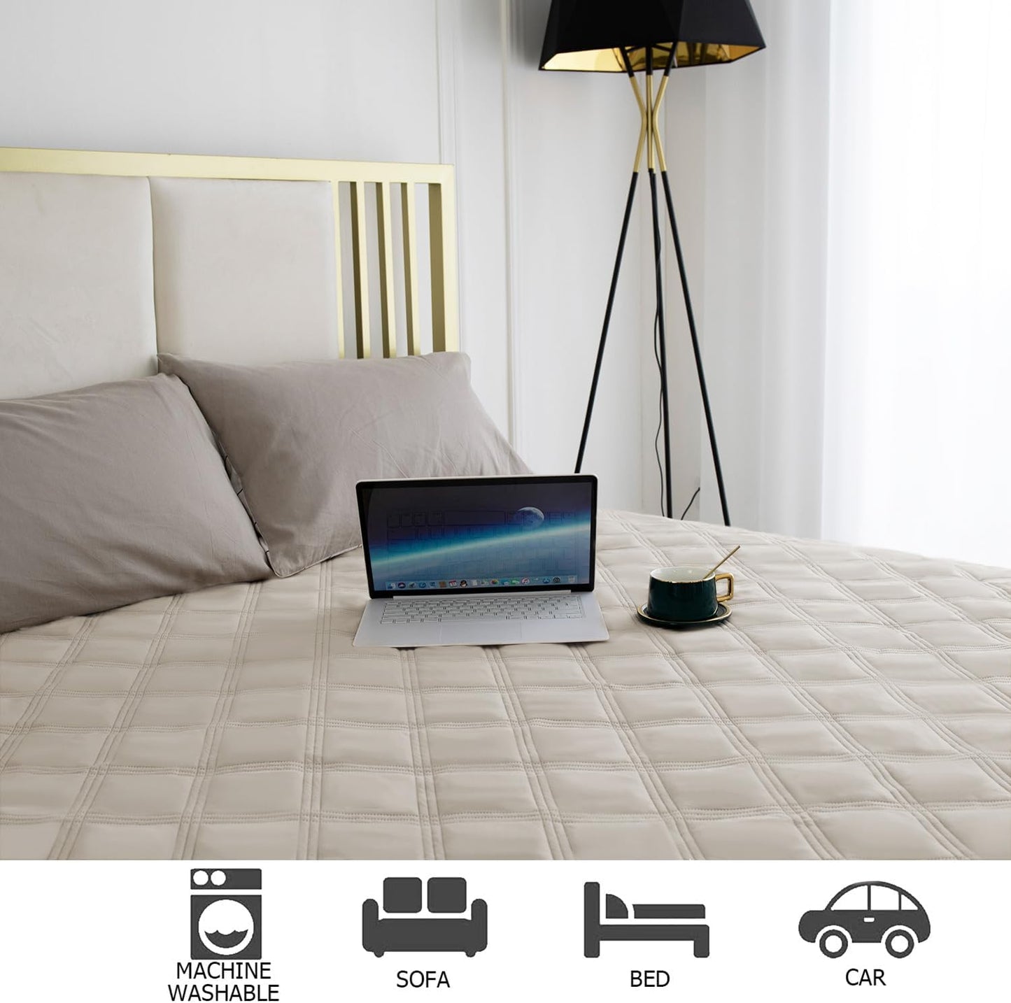 Ameritex Waterproof Dog Bed Cover Pet Blanket with Anti-Slip Back for Furniture Bed Couch Sofa - Pet Explorer