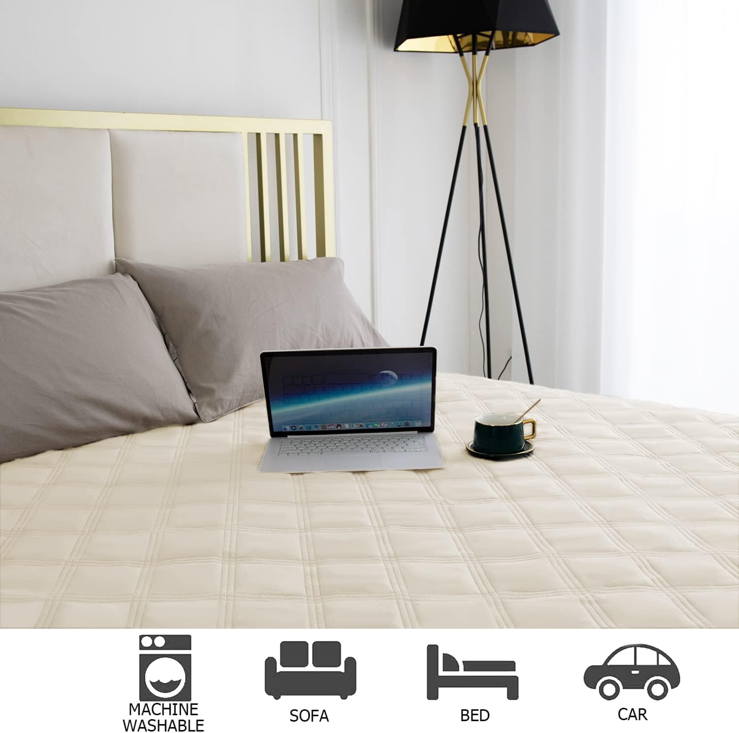 Ameritex Waterproof Dog Bed Cover Pet Blanket with Anti-Slip Back for Furniture Bed Couch Sofa - Pet Explorer