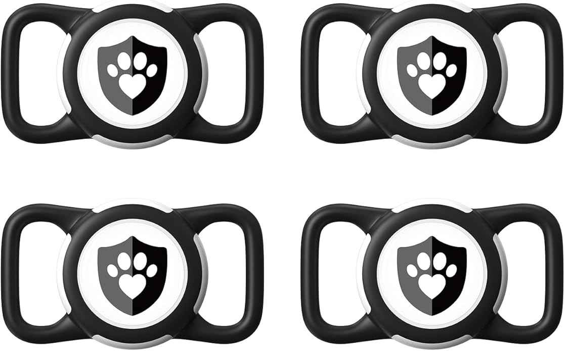 Waterproof AirTag Dog Collar Holder for Apple AirTag QR Code