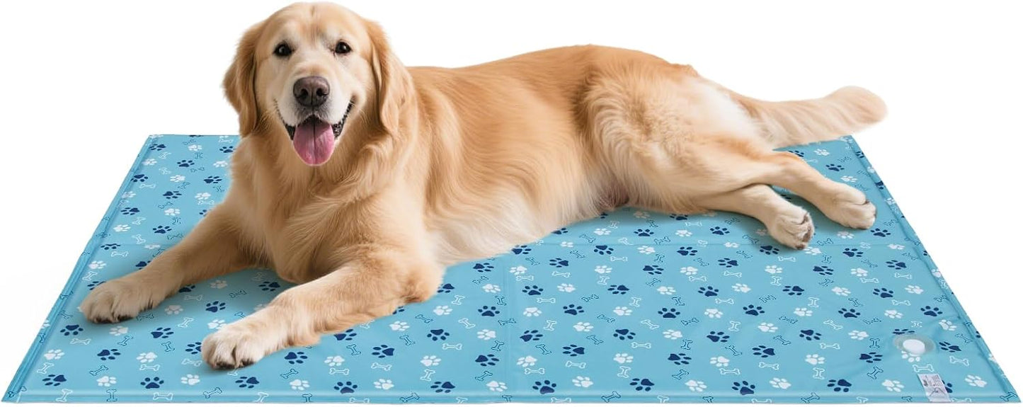 Ownpets Dog Cooling Mat, XX-Large 47 x 31 Inch Thick and Waterproof Cooling Pad for Summer, Water-Filled Pet Mat for Large Dogs, Leakproof Design for Crate, Bed, Sofa, Floor and Car Seat - Pet Explorer