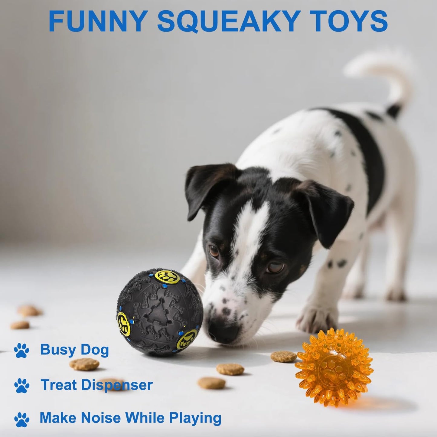 Dog Toys 15 Pack for Teeth Cleaning and Fun, Puppy Teething Chew Toys Interactive Rope Squeaky Treat Balls & Rubber Tous Bulk– Variety Dog Gifts Set Reduce Anxiety & Save Furniture - Pet Explorer