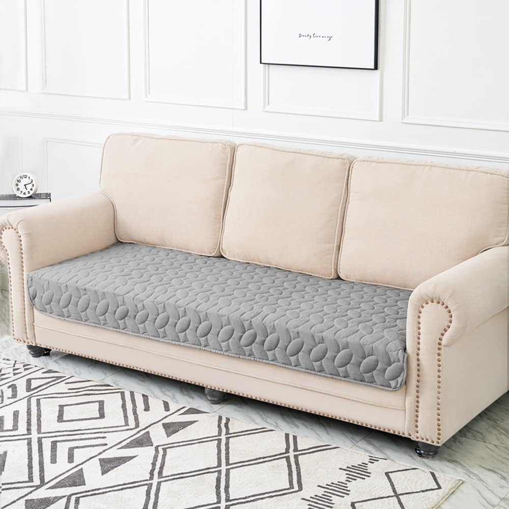 Ameritex Pet Bed Cover Dog Bed Blanket for Sofa and Furniture Waterproof New Pattern Design (30x70 Inch, Light Grey) - Pet Explorer