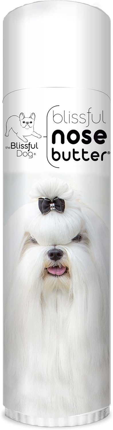 The Blissful Dog Maltese Nose Butter for Dry, Cracked Skin, Lick-Safe Dog Nose Balm with Moisturizing Shea Butter, Almond, Olive, and Essential Oils, Pet Supplies, Uncented, 0.50 oz. - Pet Explorer