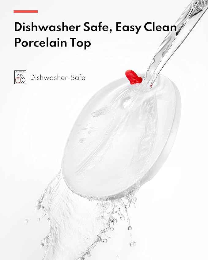 Homerunpet Cat Water Fountain Porcelain-Tray, Wireless Self-Cleaning Pump, Ultra Quiet 20dB Pet Water Dispenser for Cats and Dogs, Easy-to-Clean 2L/68oz with Smart LED and 4-Stage Filtration