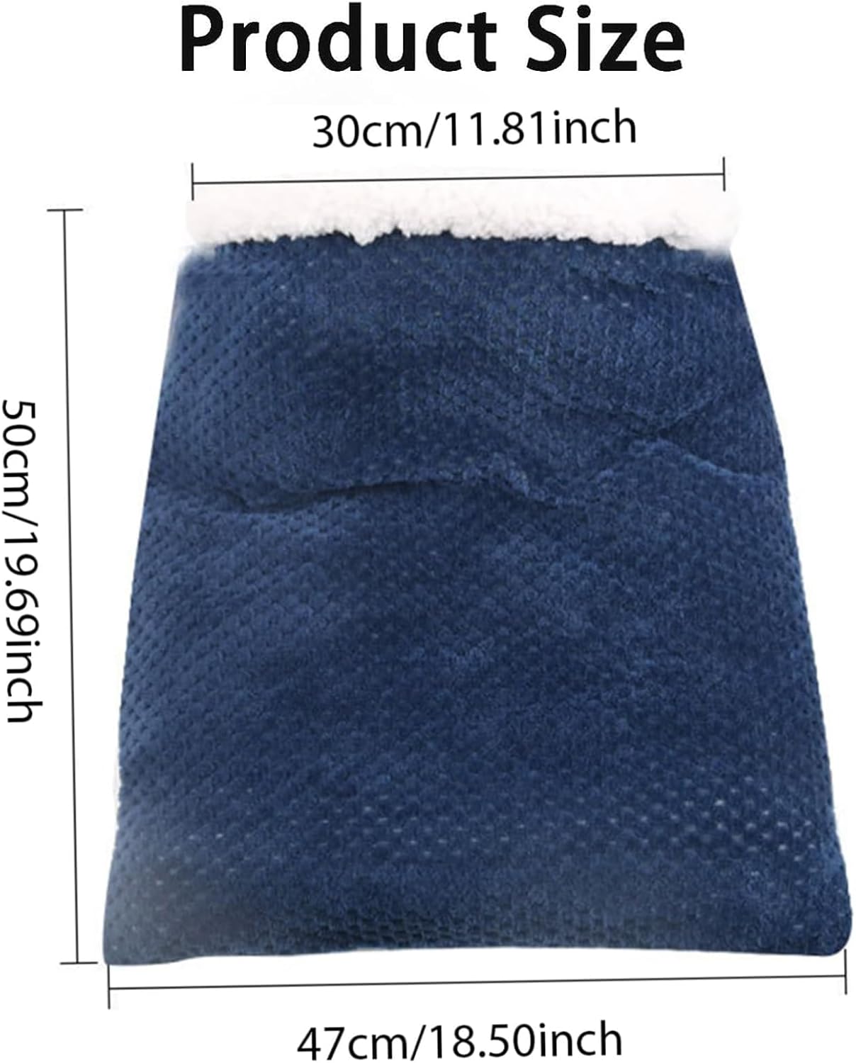 Cat Sleeping Bag for Indoor Cats - Cozy Winter Bed Cave, Warm and Soft Fluffy Washable Blanket (A) - Pet Explorer