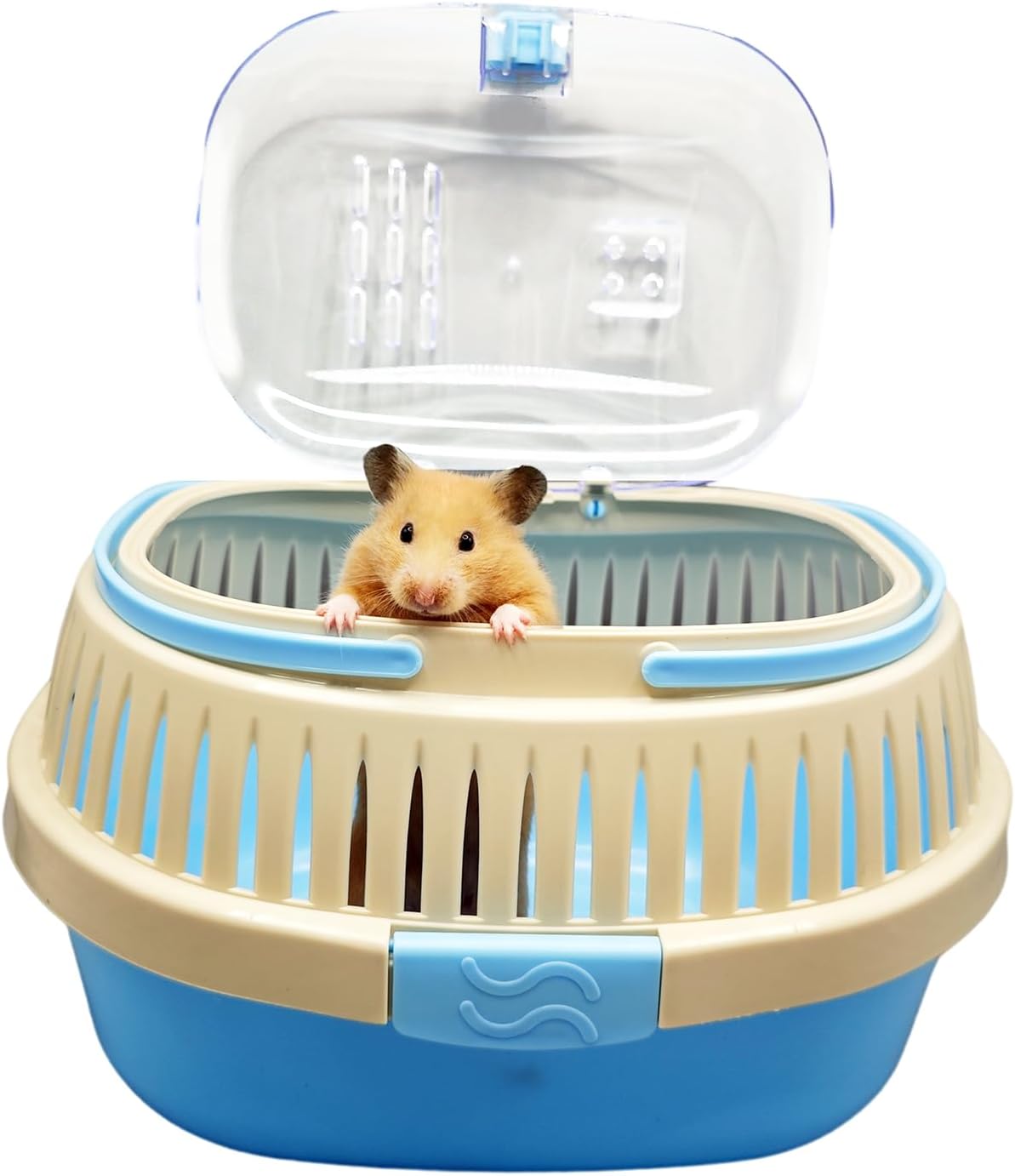 Hamster Carrier Guinea Pig Carrier 13 X 11 X 8 In Portable Hamster Travel Cage with Ventilation Holes Outdoor Small Animal Carrier for Rat Gerbils Rabbit Hedgehog Squirrel Mouse Sugar Glider - Pet Explorer