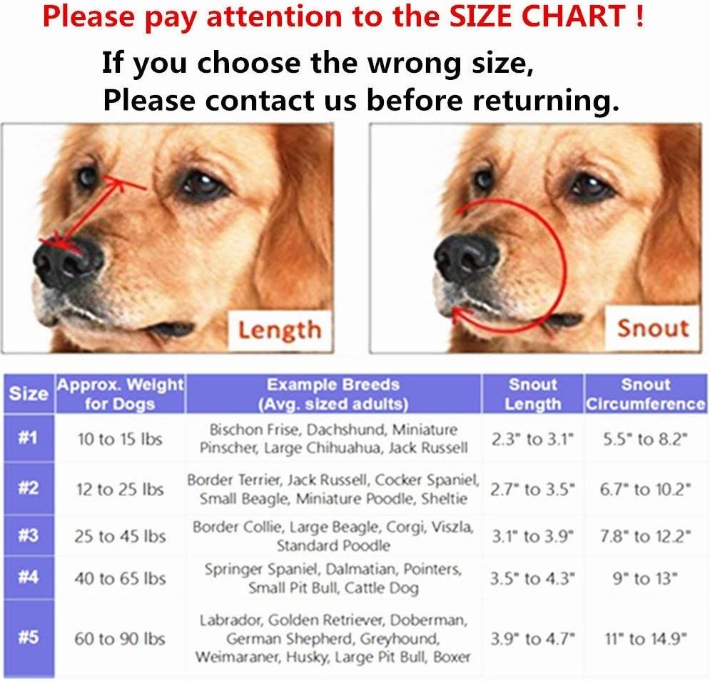 Basket Dog Muzzles-Soft Adjustable Breathable Mask Anti Biting Chewing Barking Training Dog Muzzle for Small Medium Large Dogs (Black 3) - Pet Explorer