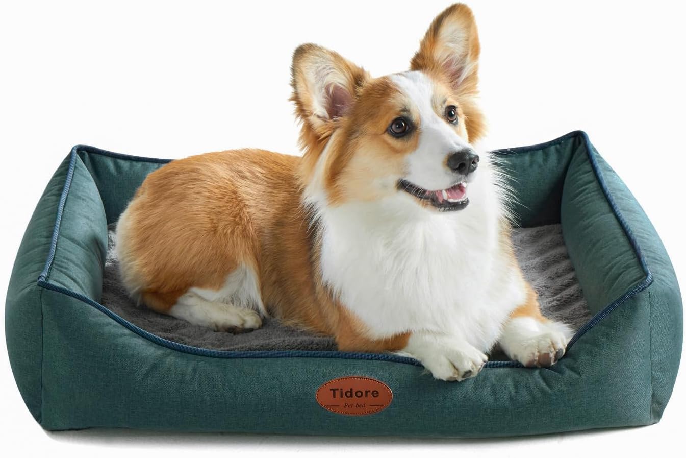 Orthopedic Dog Beds for Medium Dogs, Durable Egg Crate Foam Sofa Dog Bed wit Washable Removable Cover,Waterproof Lining,Pet Bed for Large Dogs (Olive Green, 31.5" L x 25.2" W x 7" Th) - Pet Explorer
