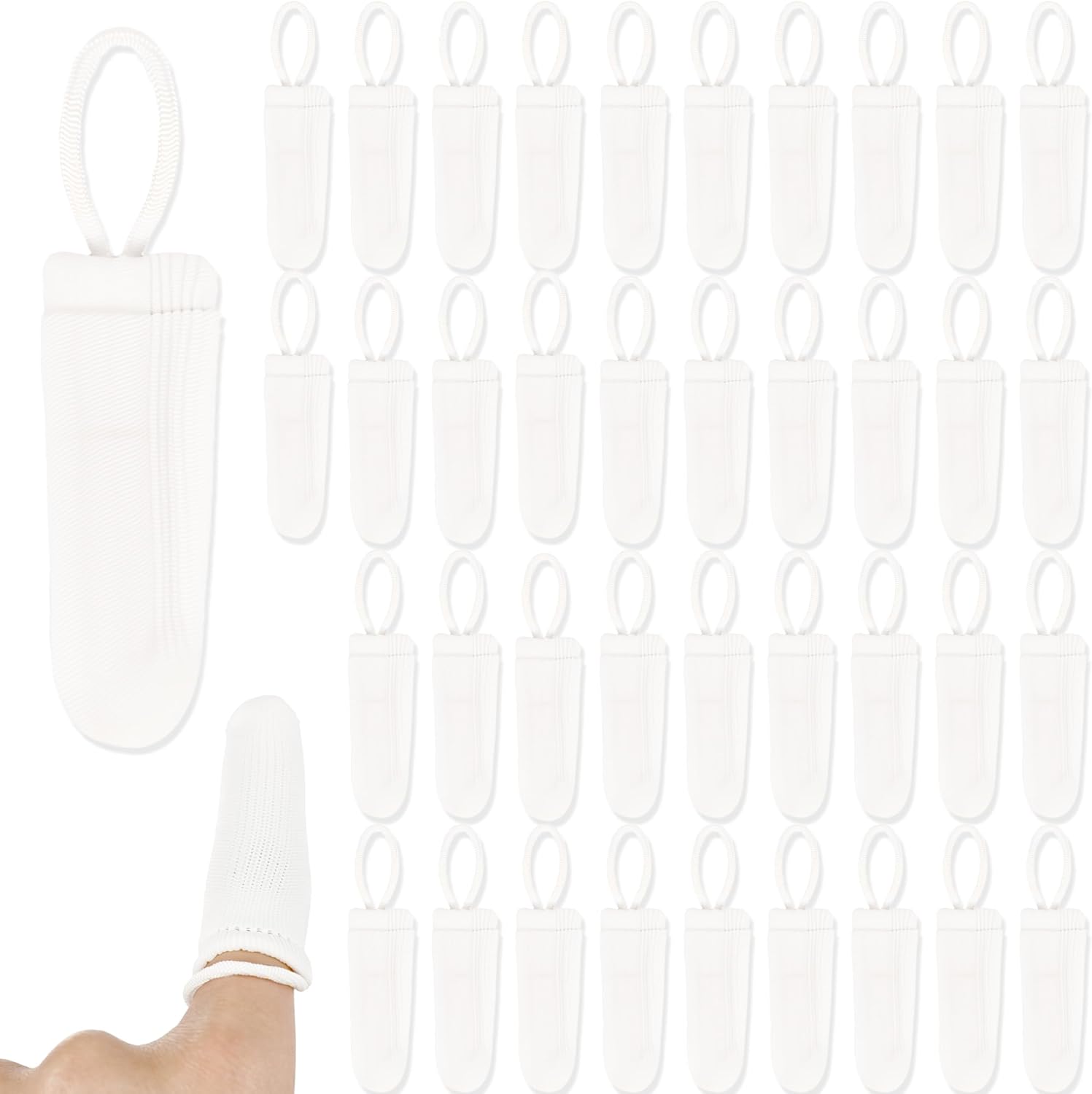 40 Pcs Fingerbrush for Dogs with Straps Dog Finger Toothbrush Fabric Soft Pet Dental Finger Brush for Dog Cat Teeth Cleaning Washable & Reusable Care Brushing Kit Reducing Plaque - Pet Explorer