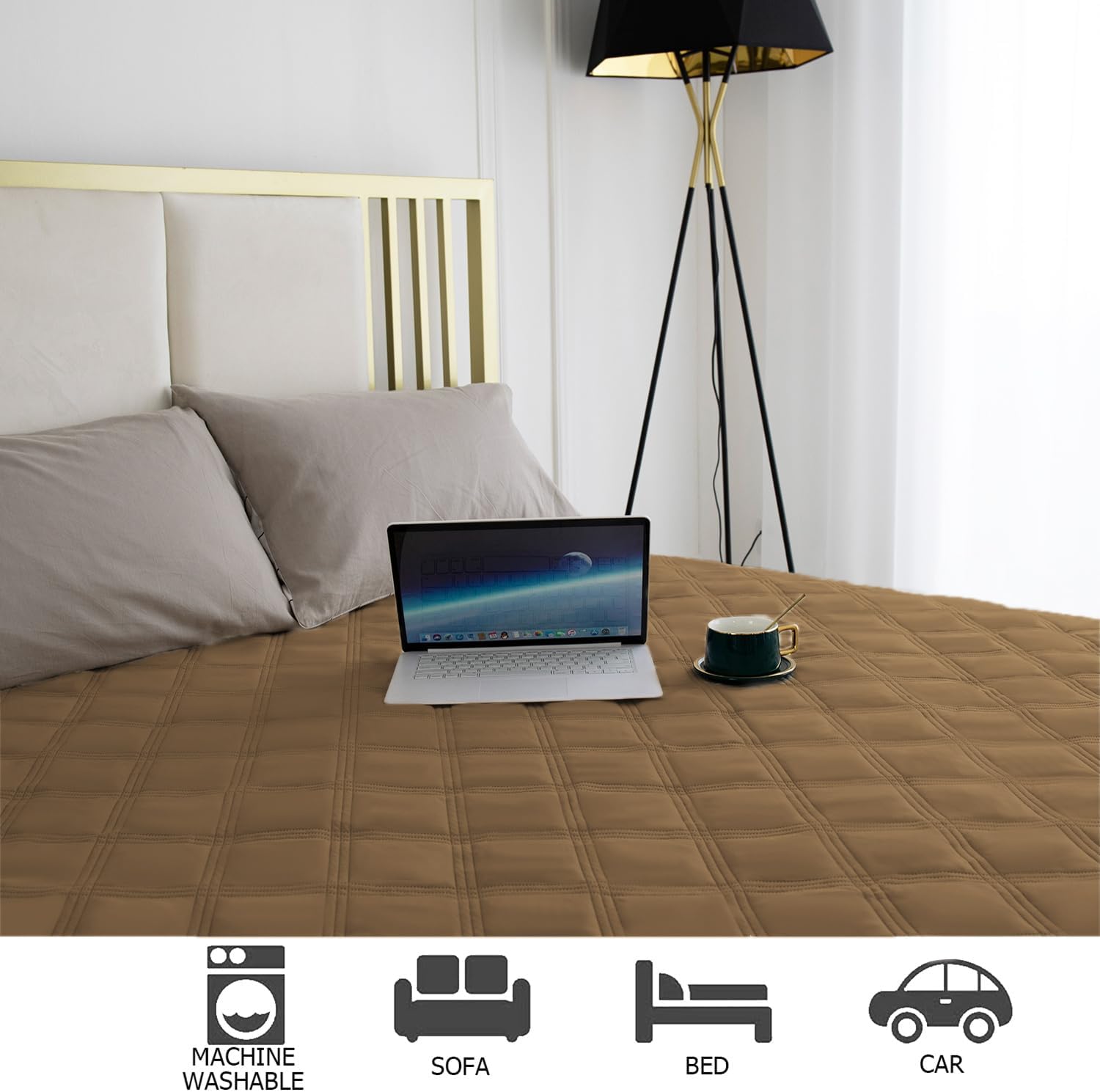 Ameritex Waterproof Dog Bed Cover Pet Blanket with Anti-Slip Back for Furniture Bed Couch Sofa - Pet Explorer