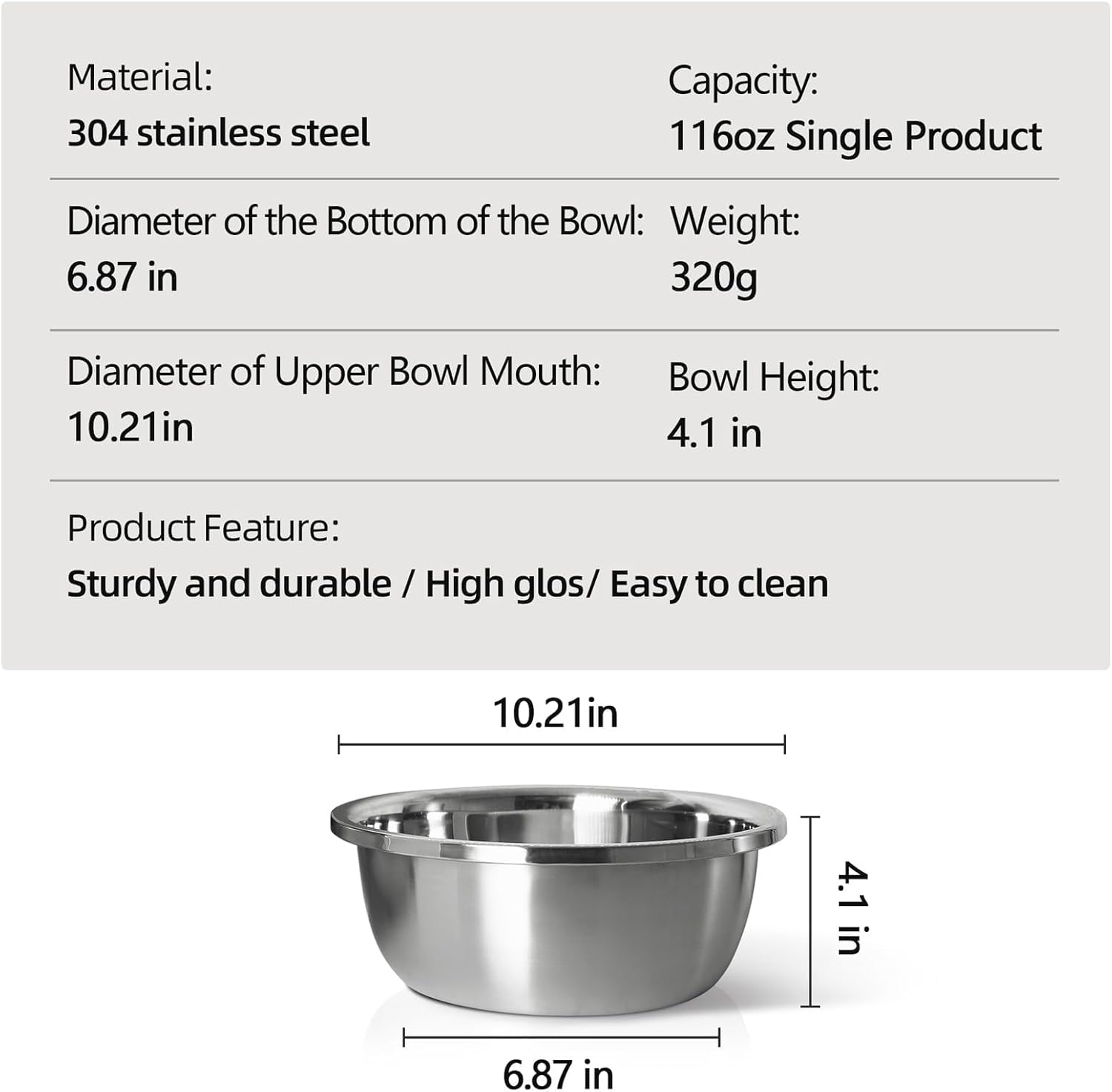 Stainless Steel Large Dog Bowl Set of 2, with 116 oz (15cup) High Capacity Metal Dog Food Bowls,Desirable Water and Food Bowls for Large, X-Large, and Giant Dogs,Heavy Duty, BPA-Free - Pet Explorer