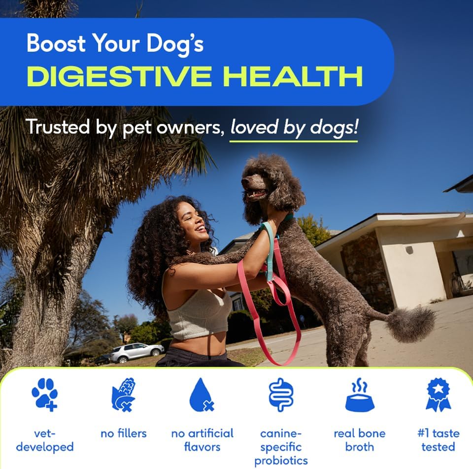 Native Pet Probiotics for Dogs - Dog Probiotics Powder for Digestive Health, Gut Support, & Immune Boost – Vet-Formulated Powder for Maximum Potency with Digestive Enzymes & Prebiotics - 120 Scoops