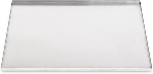 29.3" X 20.4" Metal Replacement Dog Crate Pan Chew Proof Crack Proof Pet Kennel Tray Central Dog Training Crate Pan Pet Supplies, Galvanized, 1" H