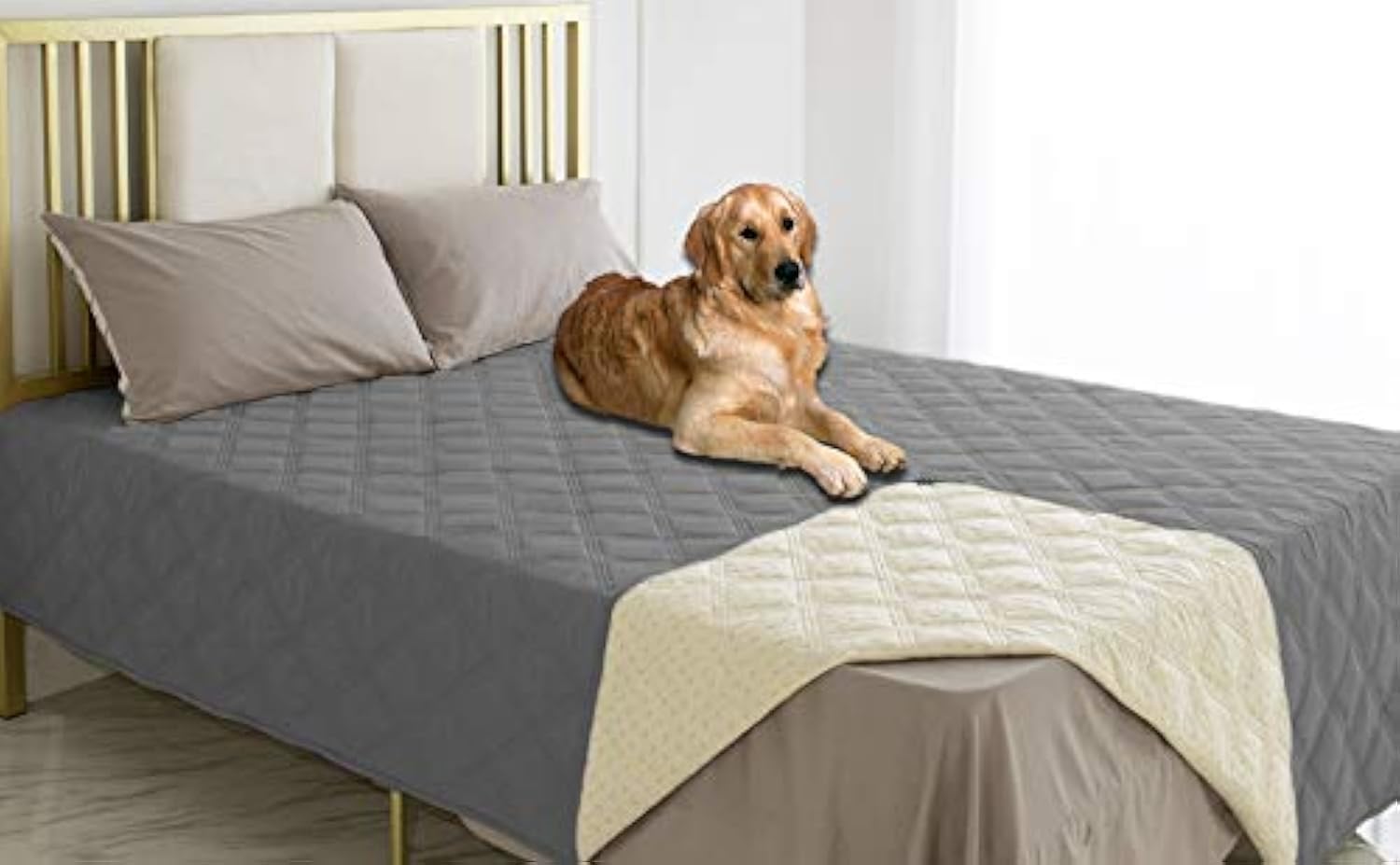 Ameritex Waterproof Dog Bed Cover Pet Blanket with Anti-Slip Back for Furniture Bed Couch Sofa - Pet Explorer