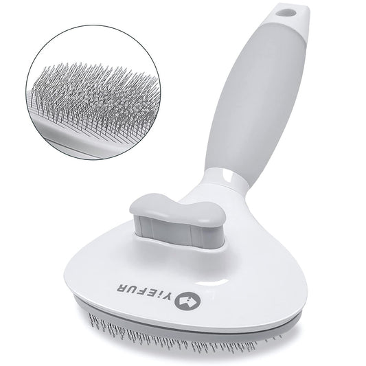 Cat Hair Brush,Cat Brush for Shedding,Soft Silicone Self Cleaning Brushes for Short and Long Haired Cats for Grooming and Shedding