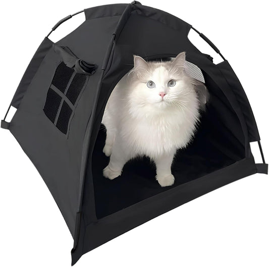 Cat Tent House、Cat's Nest, Quick Assembly and disassembly, Portable Indoor/Outdoor pet Tent House for Cats, Puppies and Other Small Animals - Pet Explorer
