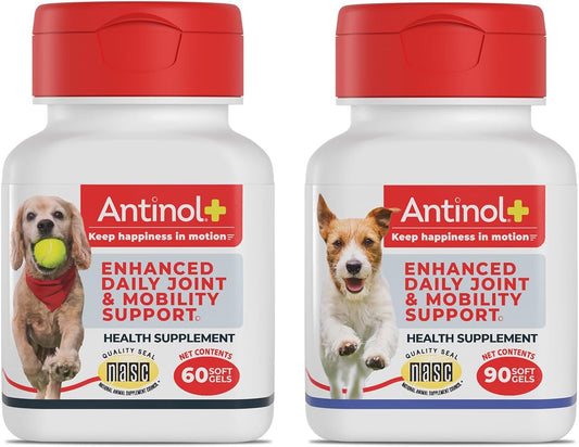 Plus, Mobility, Hip, and Joint Supplement for Dogs, Green-Lipped Mussels and Krill Oil - Dog Joint Supplement, Better and Faster Than Glucosamine and Chondroitin, 150 Soft Gels - Pet Explorer