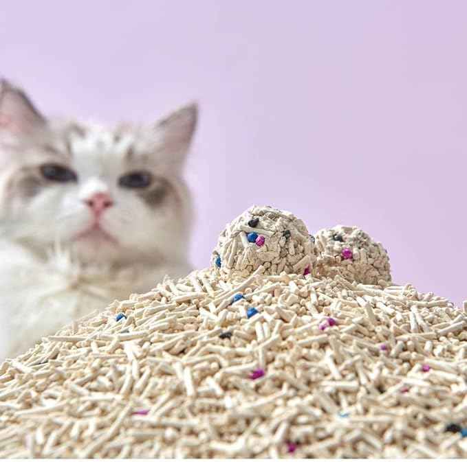 Michu Mixed Tofu Cat Litter, Heavy Duty Flushable Kitty Litter, 5.5Lb/88Oz (2 Pack, Original)