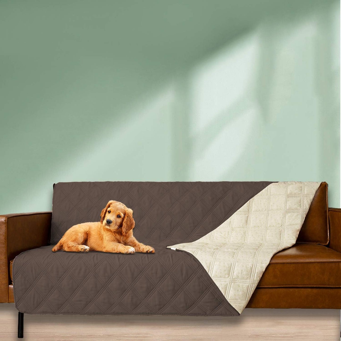 Ameritex Waterproof Dog Bed Cover Pet Blanket with Anti-Slip Back for Furniture Bed Couch Sofa (40x50 Inch (Pack of 1), Chocolate) - Pet Explorer