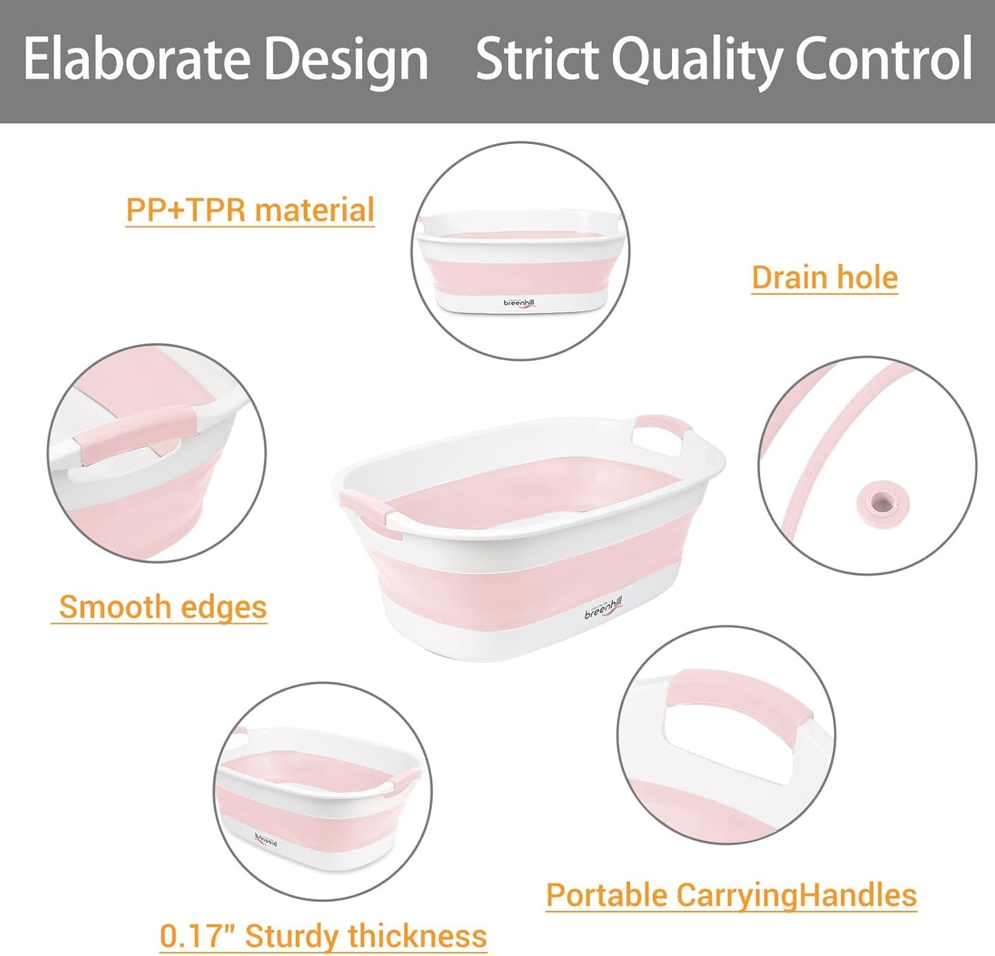 Collapsible Dog Bath Tub for Small Dogs & Cats, Portable Puppy Bath Tub with Water Drain Plug, Space Saving Foldable Pet Bathtub for Indoor & Outdoor Use, Pink - Pet Explorer