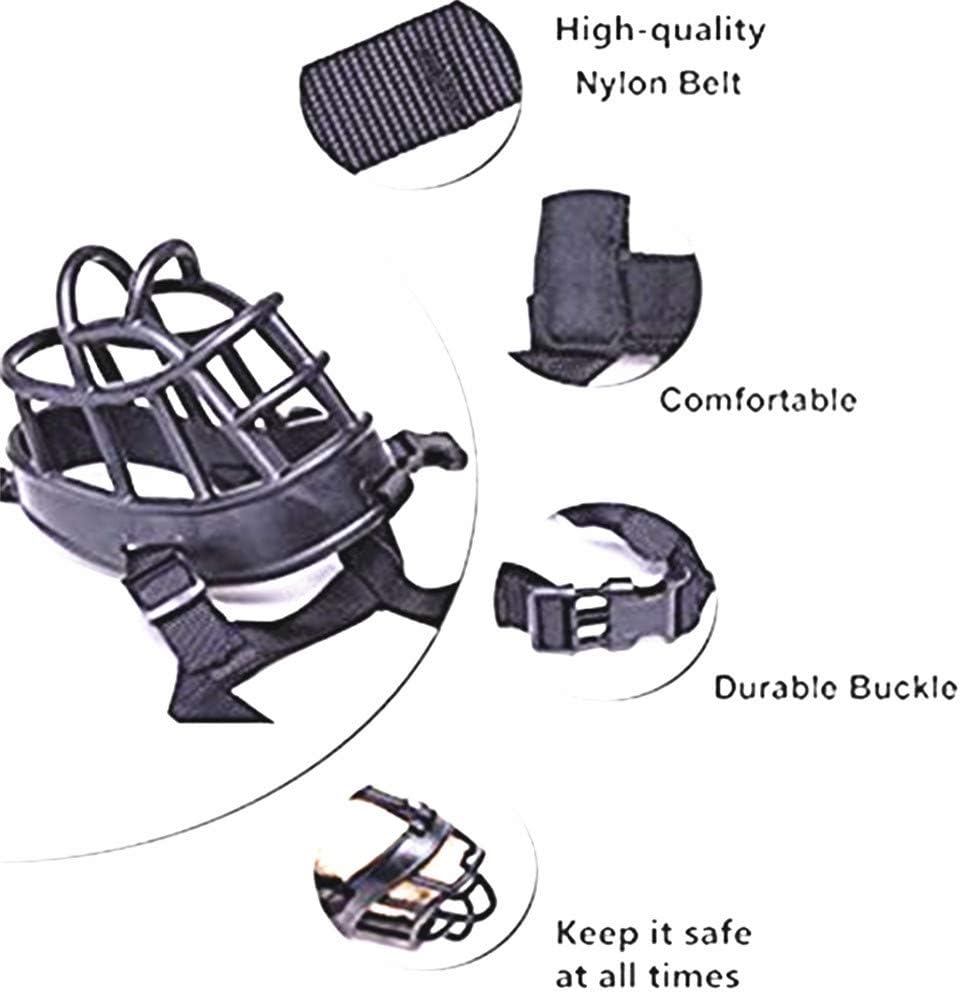 Basket Dog Muzzles-Soft Adjustable Breathable Mask Anti Biting Chewing Barking Training Dog Muzzle for Small Medium Large Dogs (Black, 5: Snout 11-14.9") - Pet Explorer