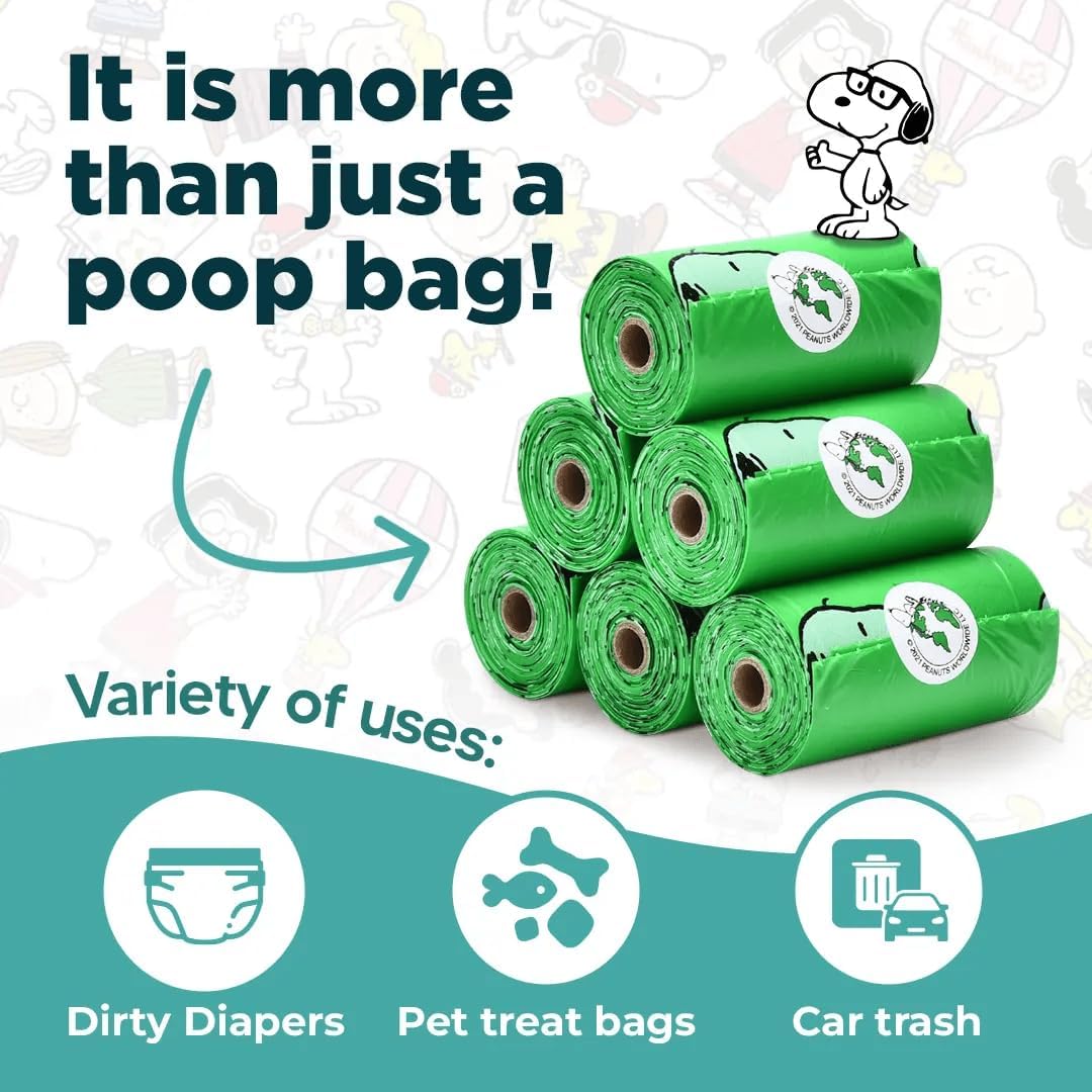 The Original Poop Bags® Peanuts Dog Waste Bags – 38% Plant Based, Leak-Proof & Durable, Large Dog Poop Bags for Dispensers, Unscented (960 Count) - Pet Explorer