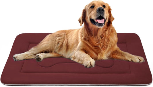JoicyCo Dog Bed Large Crate Mat 42 in Non-Slip Washable Soft Mattress Kennel Pads - Pet Explorer