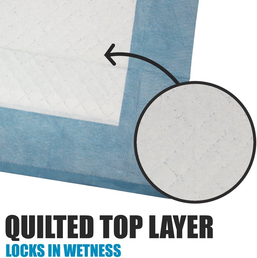 BV Puppy Pads XL 20 Count 28"x34" - Leak-Proof Pee Pads for Dogs with 6-Layer Design, Rapid Dry Sheet & Attractant - Dog Pad Extra Large with Odor Control - Perfect for Big Dogs & Indoor Use