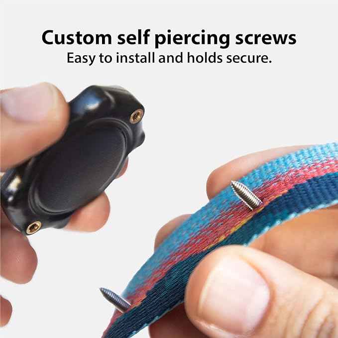 Elevation Lab AirTag Dog Collar Holder - TagVault™ - Secure Thru-Mount, IP69 Waterproof, Doesn't Dangle, Fits All Width Collars (2 Pack)
