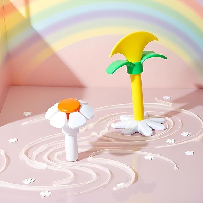 2PCS Cat Fountain Replacement Flower Nozzle Head for Round Cubic Top Water Dispen Feeding & Watering Supplies