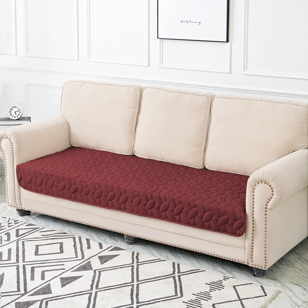 Ameritex Pet Bed Cover Dog Bed Blanket for Sofa and Furniture Waterproof New Pattern Design (30x70 Inch, Burgundy) - Pet Explorer