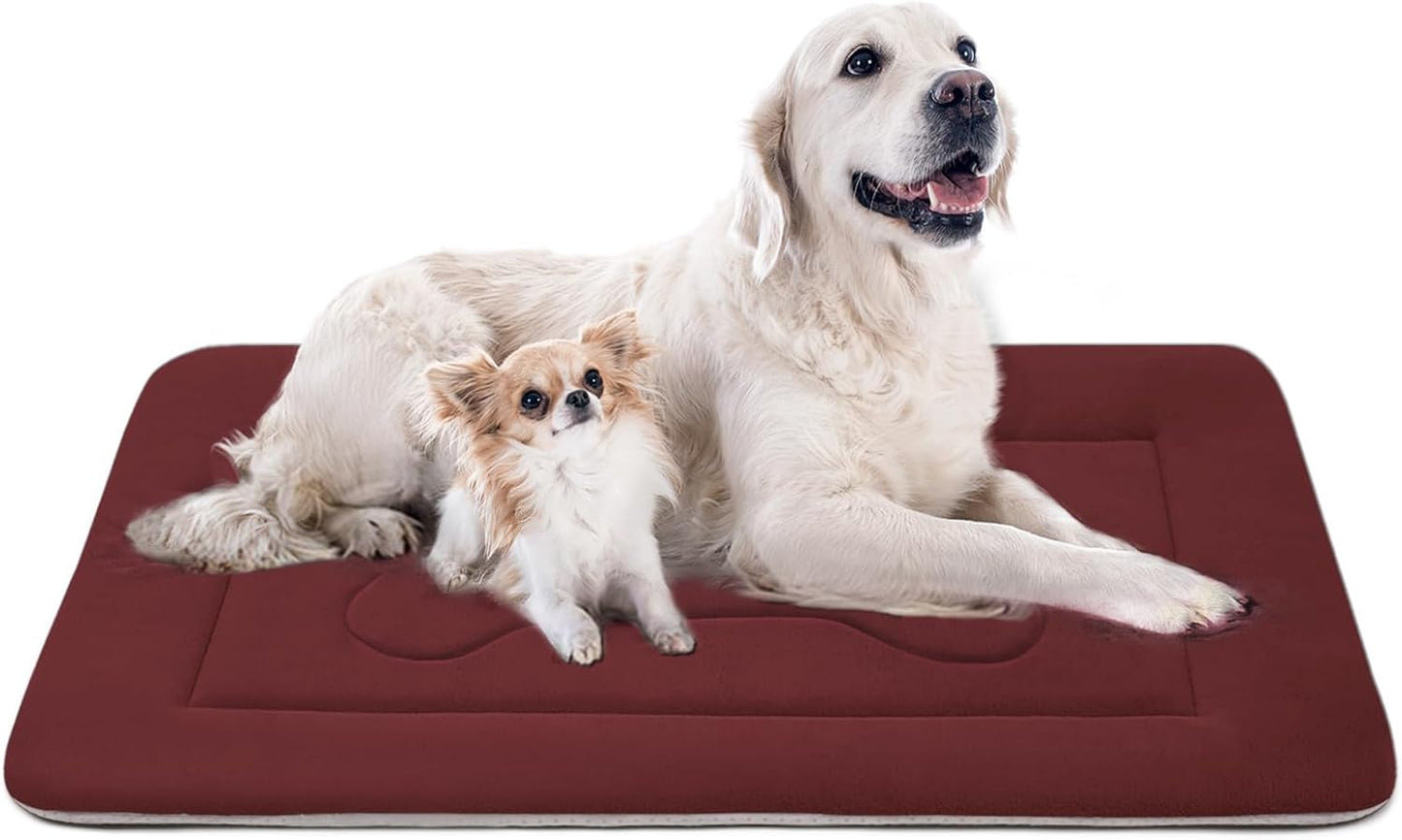 JoicyCo Extra Large Dog Bed Crate Mat 47 in Non-Slip Washable Soft Mattress Kennel Pads - Pet Explorer