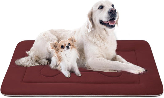 JoicyCo Extra Large Dog Bed Crate Mat 47 in Non-Slip Washable Soft Mattress Kennel Pads - Pet Explorer