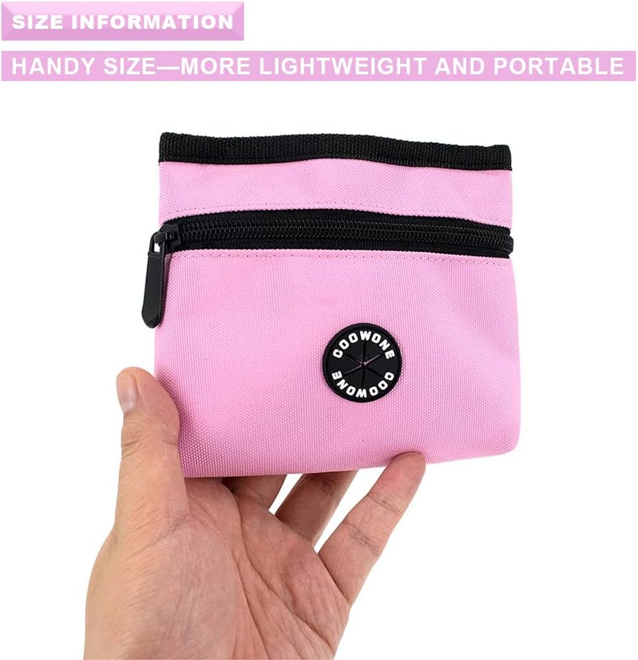 COOWONE Dog Treat Pouch with Pet Training Clicker, Detachable Dog Puppy Training Treat Bag, 900D Oxford Cloth Magnetic Closure Small Dog Walking Bag for Travel or Outdoor Use - Pet Explorer