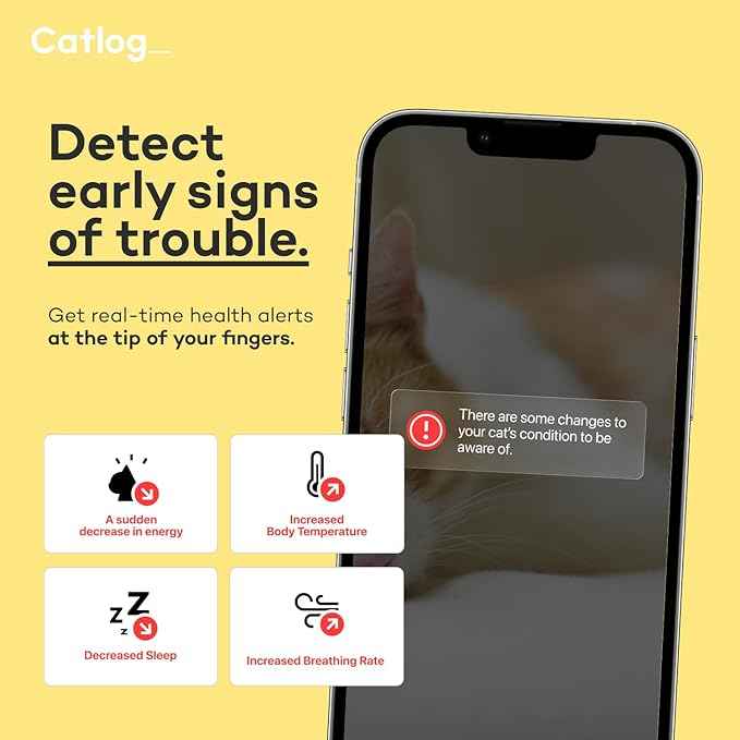 Health Tracker for Cats - Smart Cat Collar with Safety Breakaway Buckle for Indoor Cats, Wellness Alerts, Real-time Monitoring (Kimono (Sakura -Night-),L)