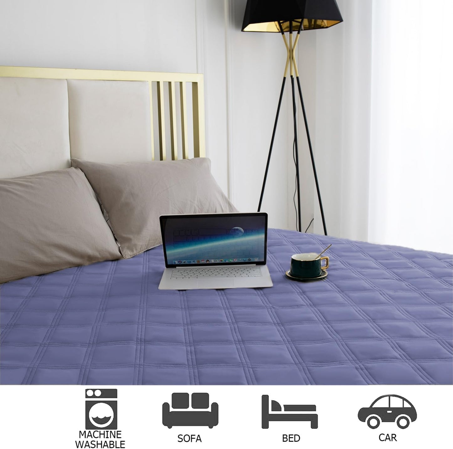 Ameritex Waterproof Dog Bed Cover Pet Blanket with Anti-Slip Back for Furniture Bed Couch Sofa - Pet Explorer