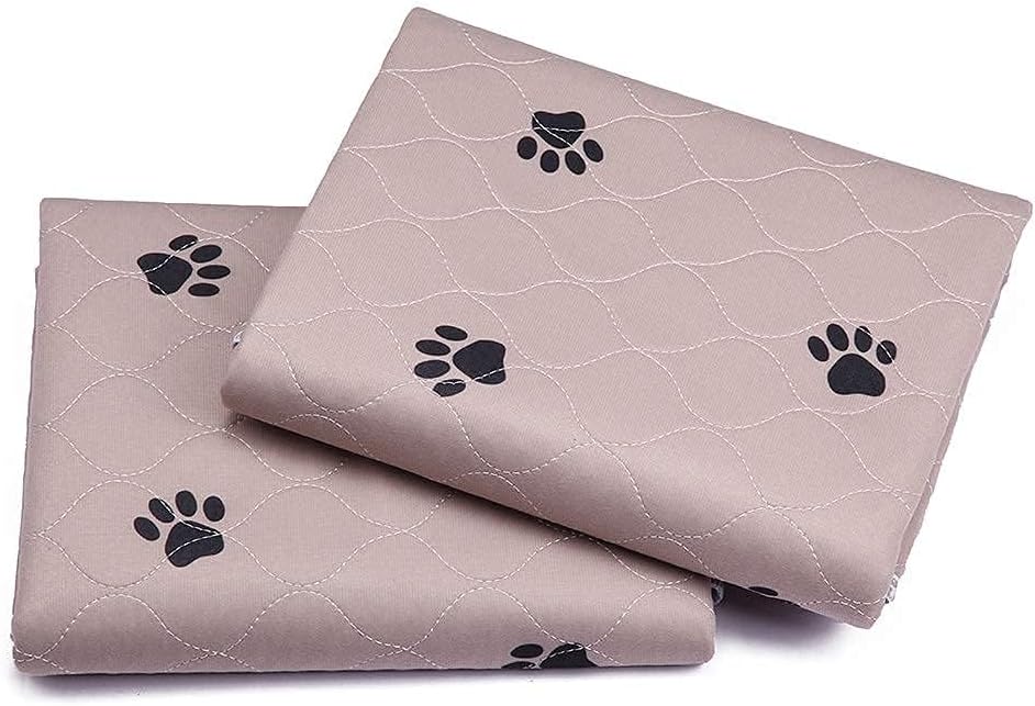 SincoPet Washable Dog Pee Pads with Puppy Grooming Gloves,Puppy Pads,Reusable Pet Training Pads,Large Dog Pee Pad,Waterproof Pet pads for dog Bed Mat,Super Absorbing Whelping Pads, Brown - Pet Explorer