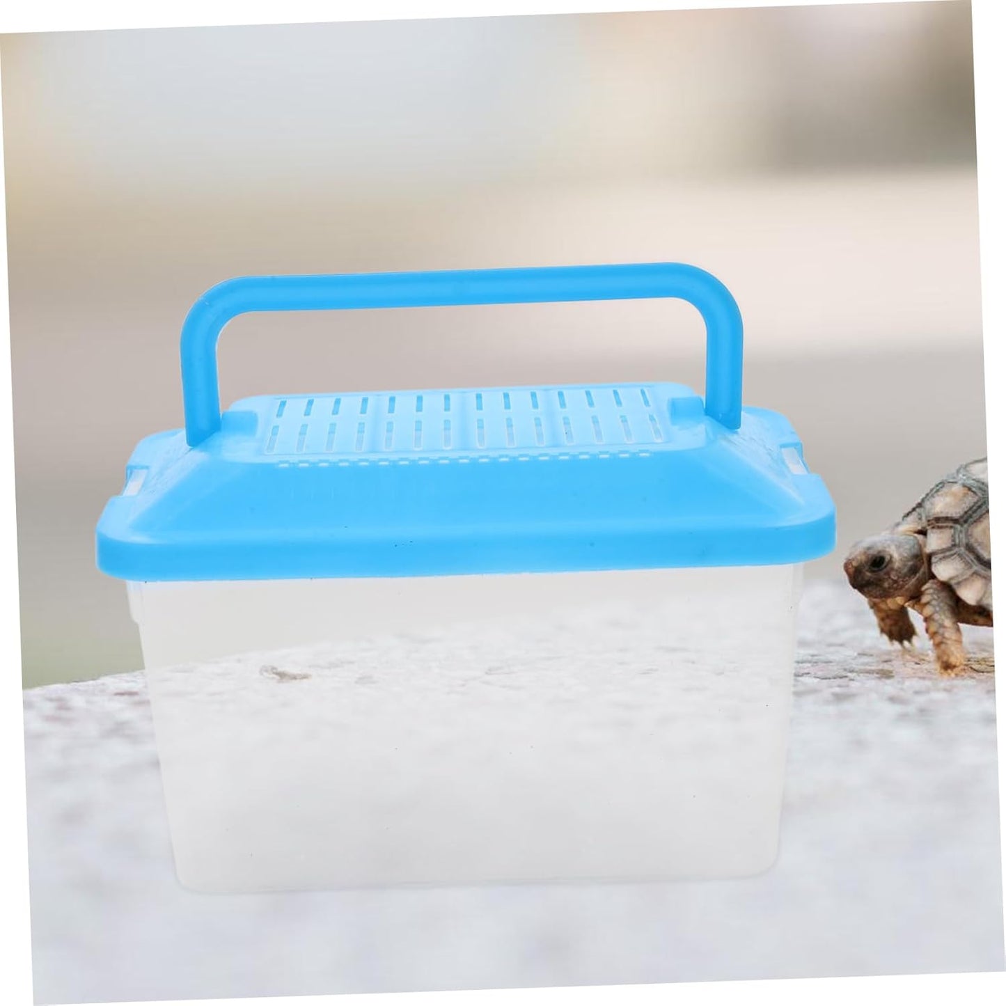 Plastic Turtle Fish Tank Handheld Aquarium Reptisoil Reptile Storage Nest Plastic Fish Bowls Bearded Dragon Habitat Glass Containers Lizards Reptile Feeding Tank Animal Turtle Tank - Pet Explorer