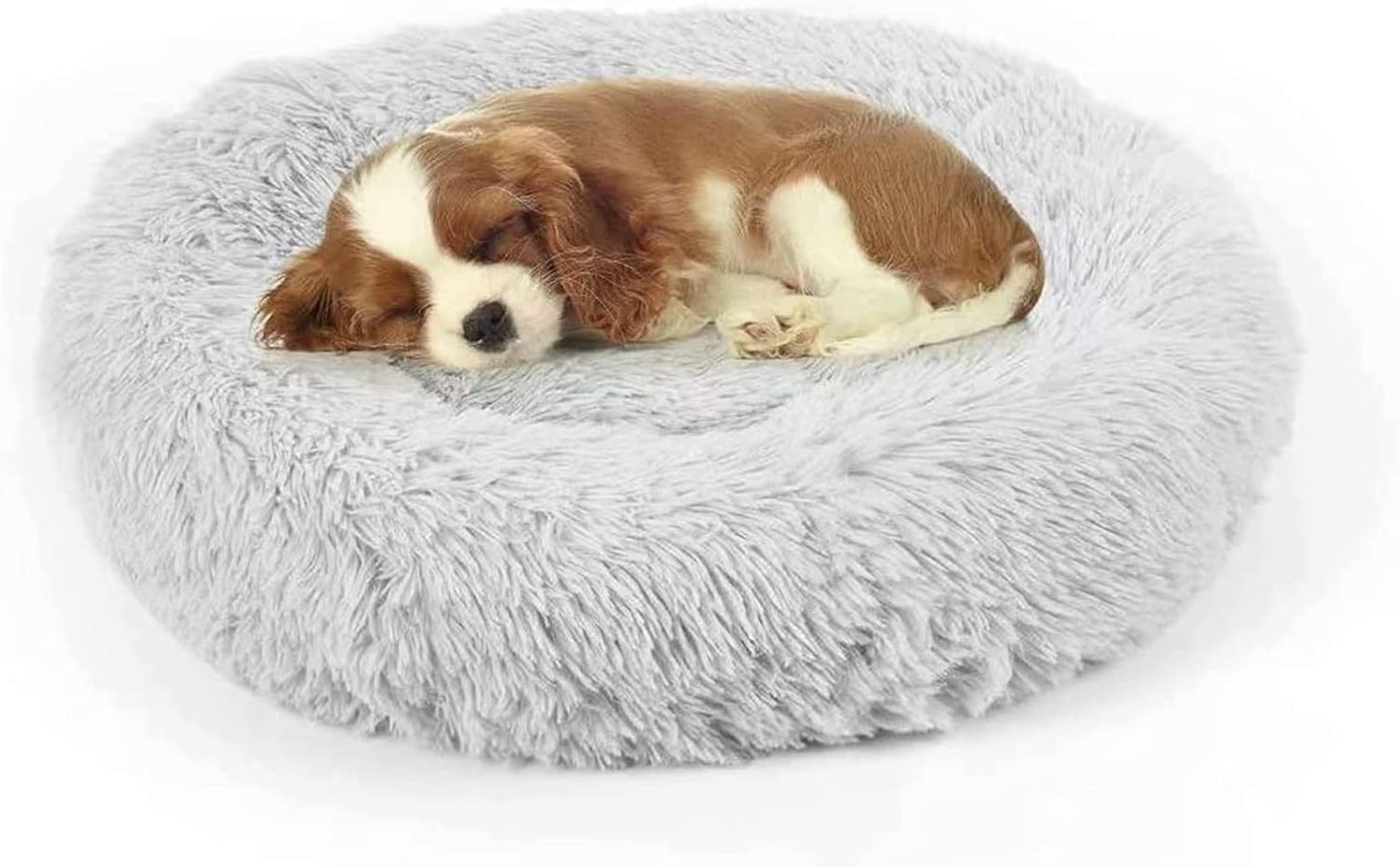 DogBaby Dog Bed, Anti-Anxiety Donut Cuddler Warming Cozy Soft Round Bed, Fluffy Calming Dog Beds for Small Dogs Cats, Washable Pet Bed - Pet Explorer