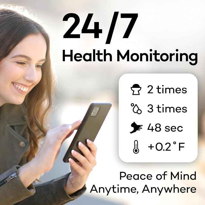 Health Tracker for Cats - Smart Cat Collar with Safety Breakaway Buckle for Indoor Cats, Wellness Alerts, Real-time Monitoring (Kimono (Sakura -Night-),S)