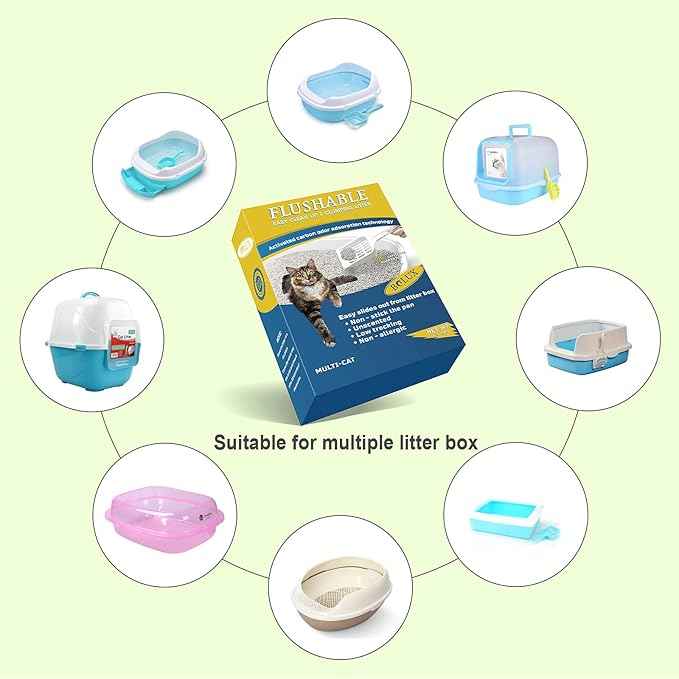 Bolux Flushable Cat Litter, Low Tracking Clumping Tofu Cat Litter,Odor Control Cat Litter Unscented and Zero Dust Natural Formula