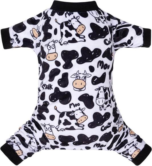 CuteBone Dog Halloween Pajamas Puppy Onesies Small Dogs Soft Pjs Coat Cat Apparel Comfy Pet Christmas Clothes Outfit Doggie Bodysuit P281L