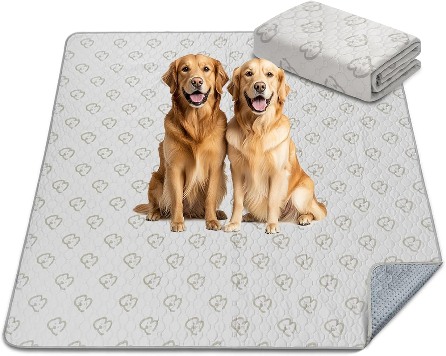 FXW Washable Pee Pads for Dogs, Puppy Pads with Super Absorbent, Specifically Designed for FXW Rollick/Homeplus 24inch 8 Panels Dog Playpen, 63" Square, Khaki, 1 Pack - Pet Explorer
