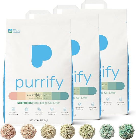 Smart Health Monitoring Cat Litter – Color-Changing, Fast Clumping, Odor Control, Low Dust | 3-Pack,Free cat scartcher