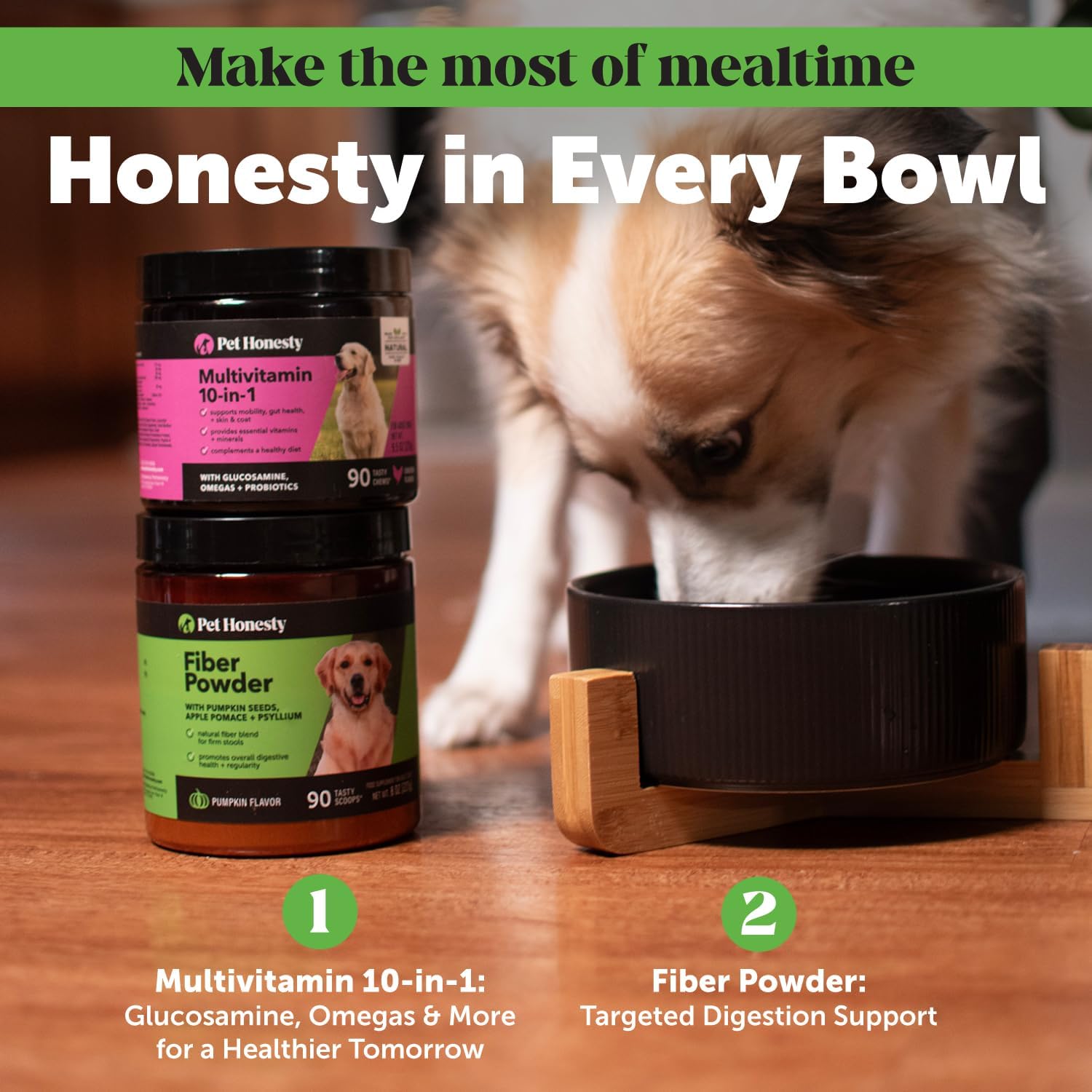 Pumpkin Fiber Powder Supplement for Dogs - All Natural Dog Probiotic with Psyllium Husk, Pumpkin Seeds and Apple Pectin for Healthy Digestion (90 Scoops) - Pet Explorer