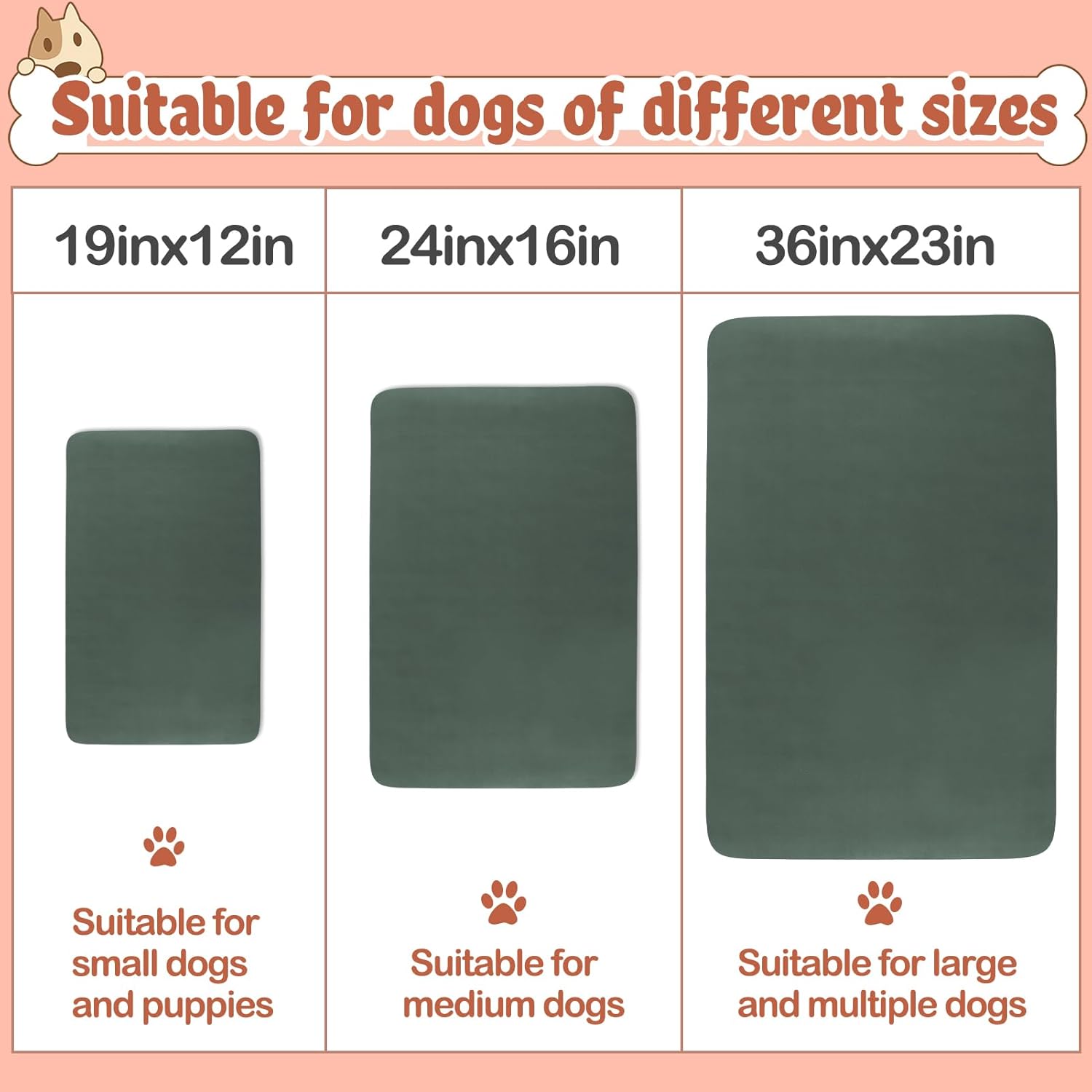 Quick Dry Absorbent Dog Food Mat, 24 x 16 in Diatom Mud Dog Water Bowl Mat, No Messy Anti-Slip Pet Feeding Mat for Medium and Large Dogs - Pet Explorer
